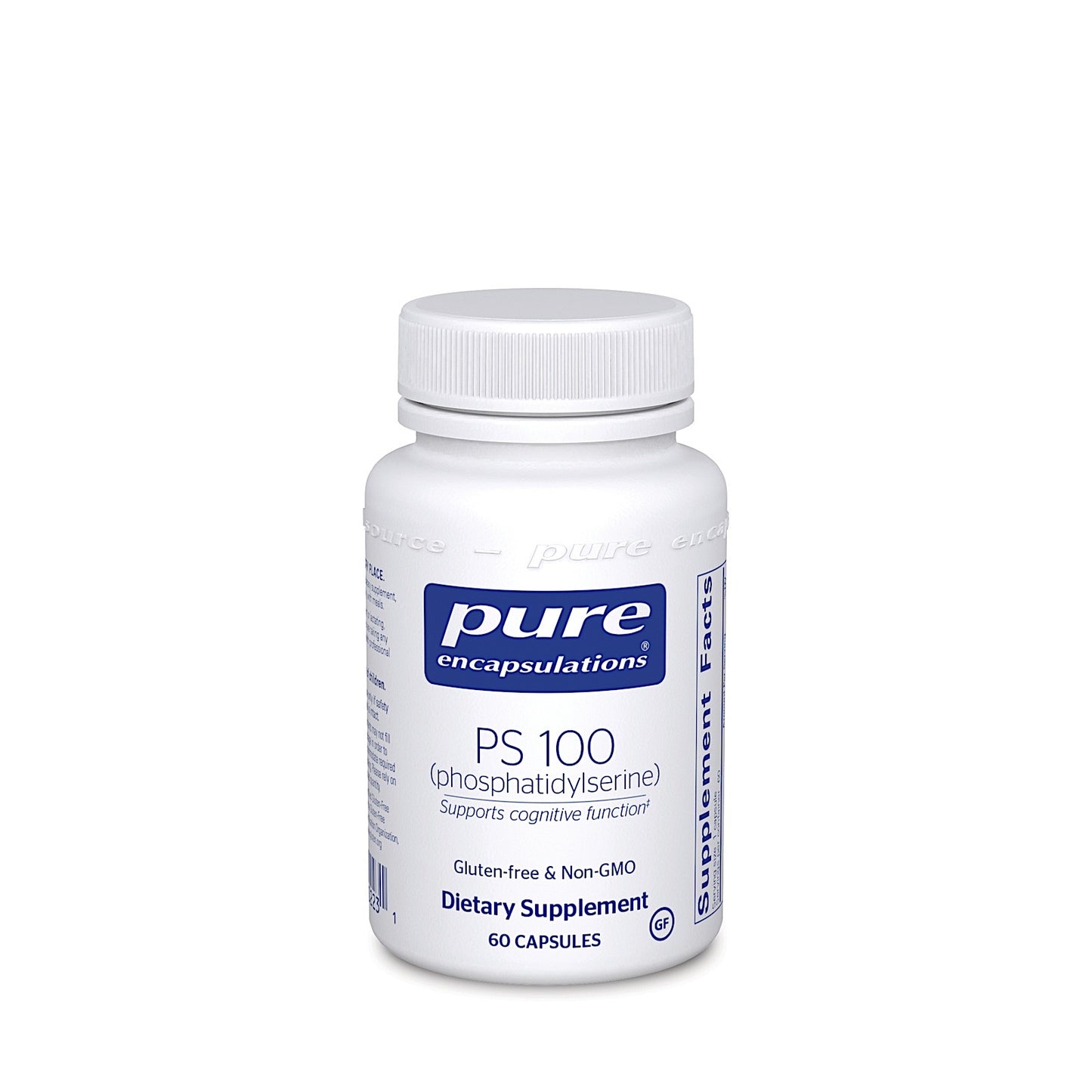 Pure Encapsulations, PS 100 100 mg, 60 Capsules UPC 766298002231 | HiLife Vitamins