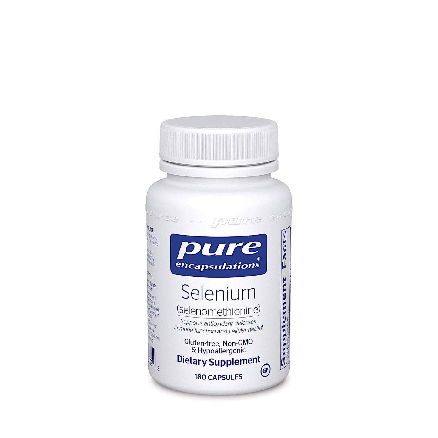 Pure Encapsulations, Selenium (Selenomethionine) 200 mcg, 180 Capsules UPC 766298002392 | HiLife Vitamins
