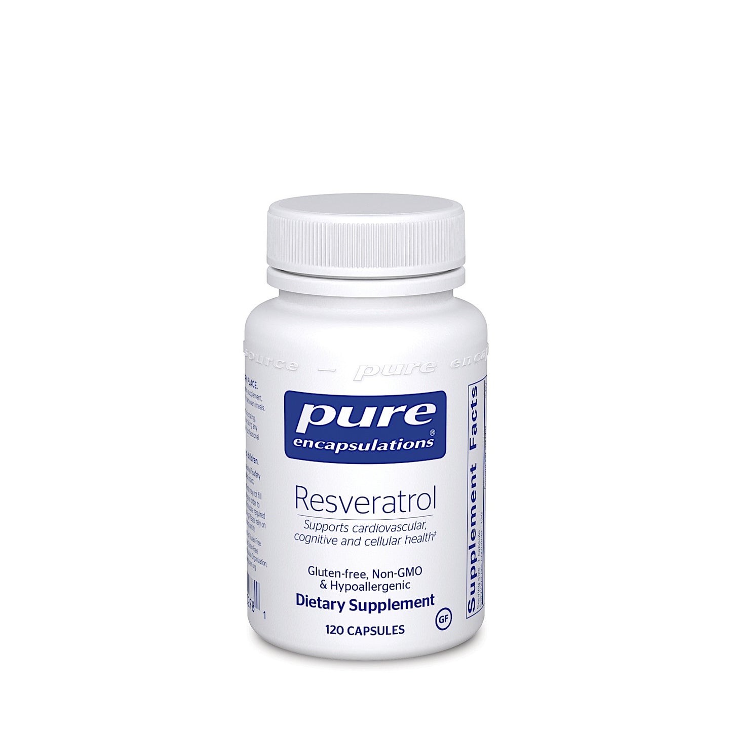 Pure Encapsulations, Resveratrol 200 mg, 120 Capsules UPC 766298002781 | HiLife Vitamins