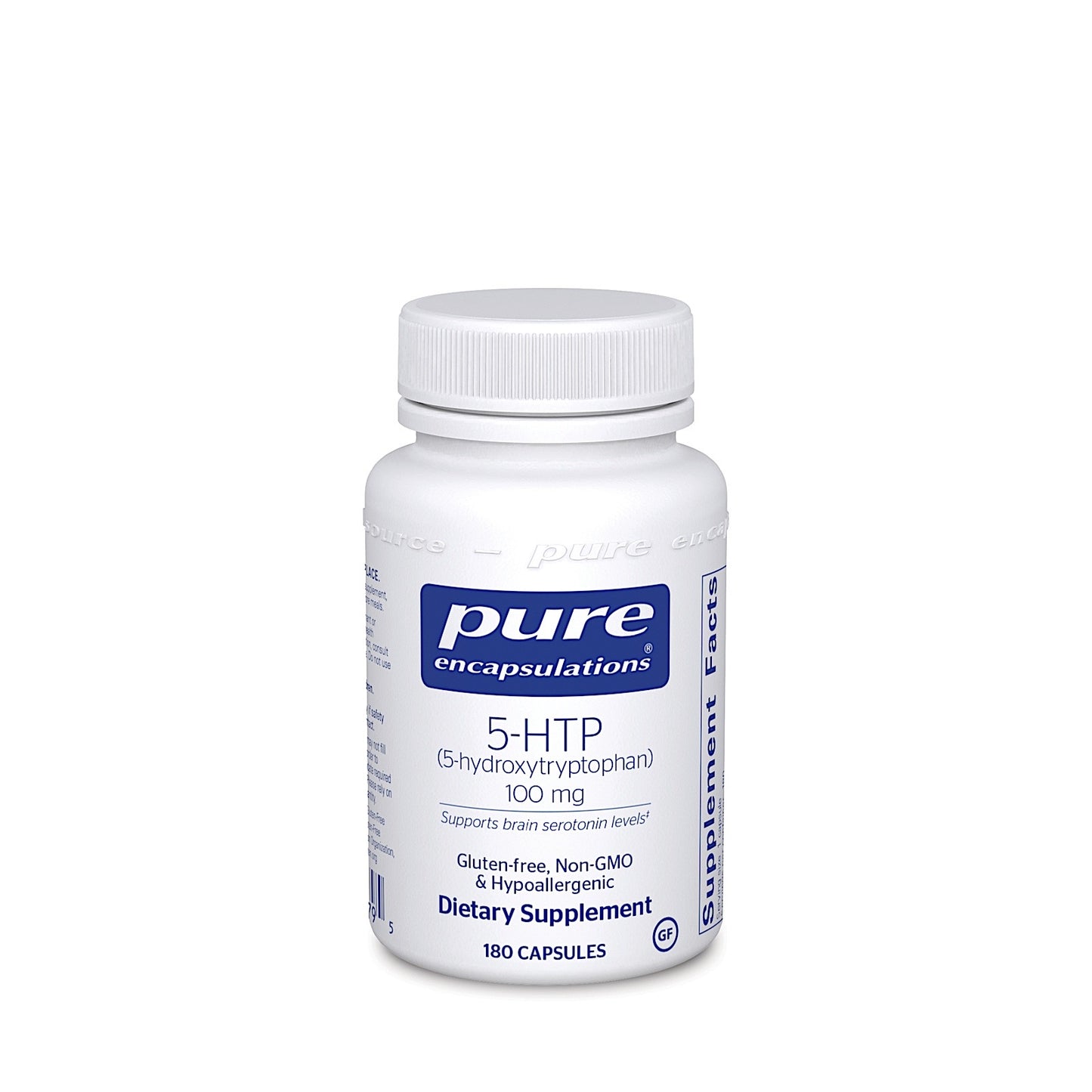 Pure Encapsulations, 5-HTP 100 mg, 180 Capsules UPC 766298003795 | HiLife Vitamins