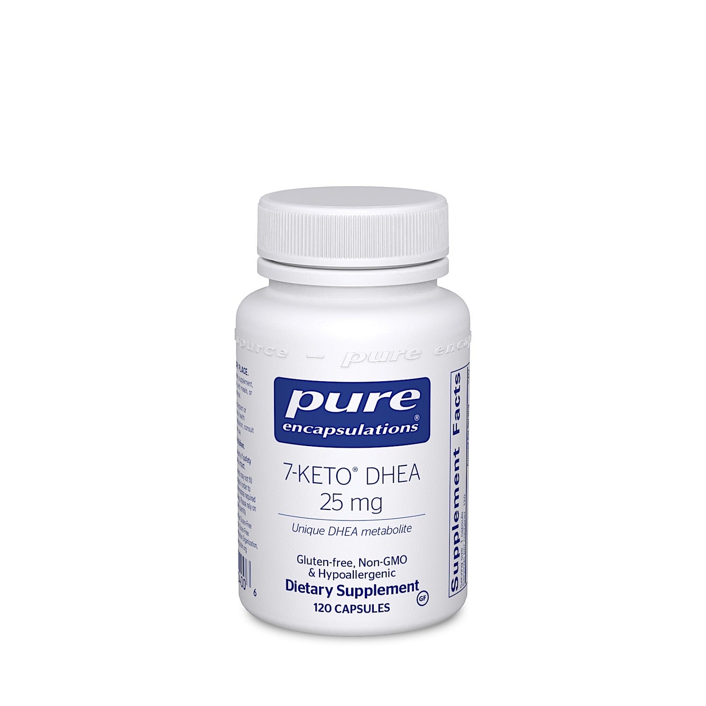 Pure Encapsulations, 7- Keto DHEA 25 mg, 120 Capsules UPC 766298004006 | HiLife Vitamins