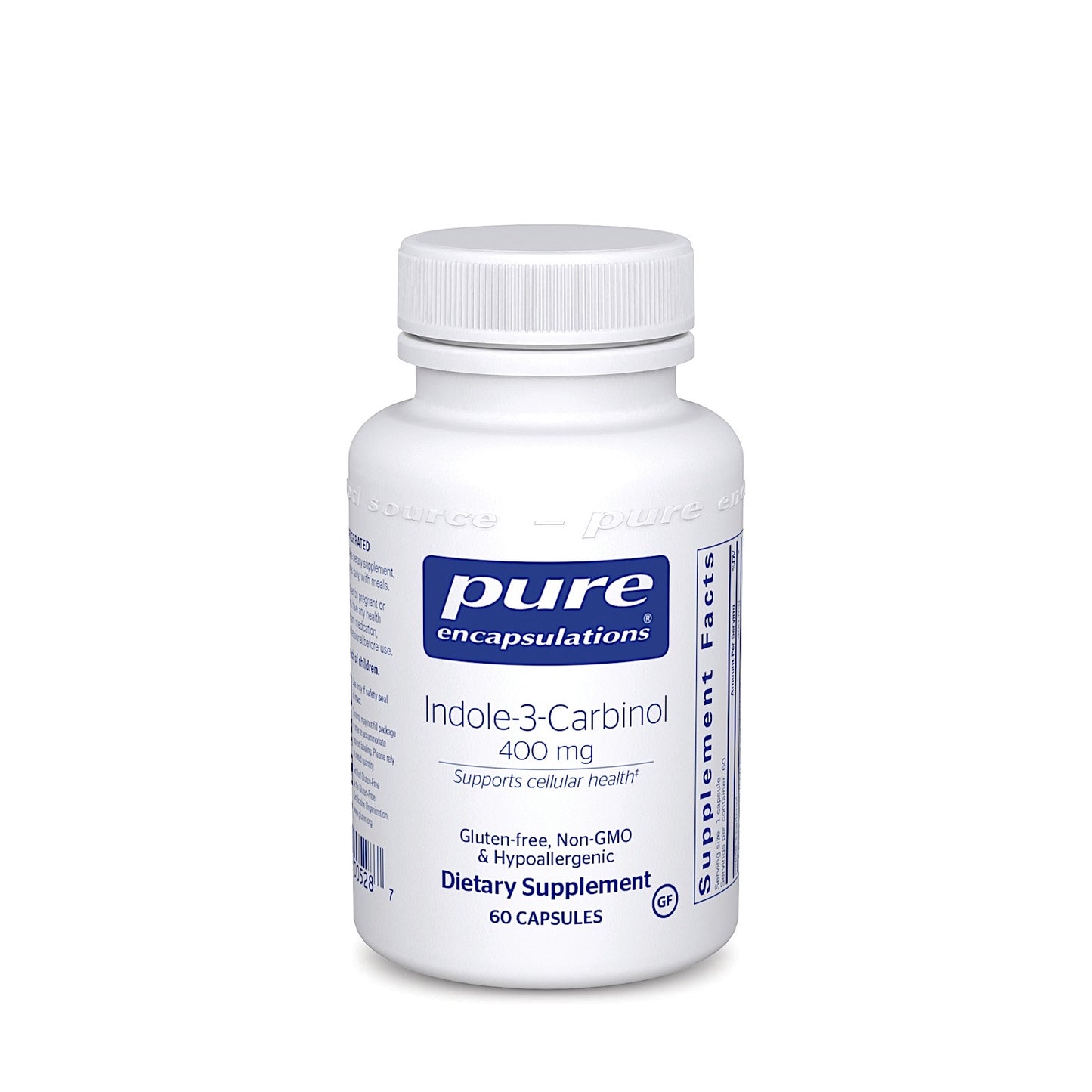 Pure Encapsulations, Indole-3-Carbinol 400 mg, 60 Capsules UPC 766298005287 | HiLife Vitamins