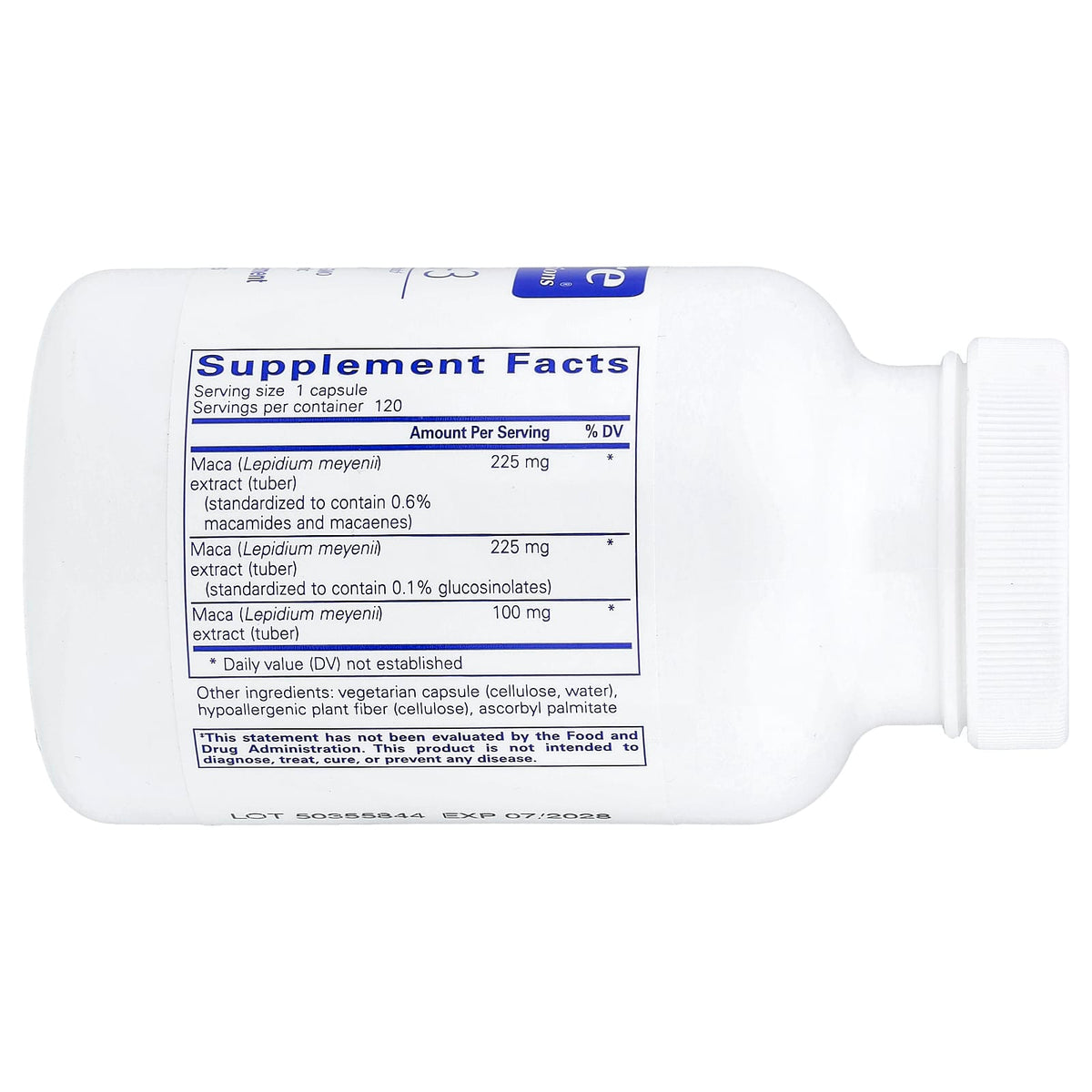 Pure Encapsulations, Maca-3, 120 Capsules UPC 766298010557 | Hilife Vitamins