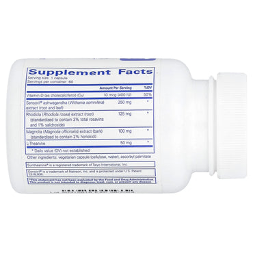 Pure Encapsulations, Cortisol Calm, 60 Capsules UPC 766298012179 | HiLife Vitamins