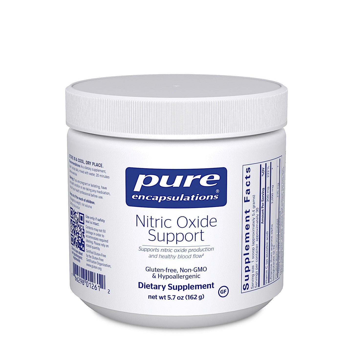 Pure Encapsulations, Nitric Oxide, 5.7 Oz UPC 766298012612 | HiLife Vitamins