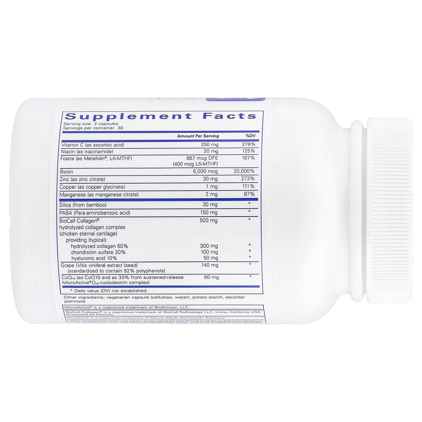 Pure Encapsulations, Hair/Skin/Nails Ultra, 60 Capsules - 766298013572 | Hilife Vitamins