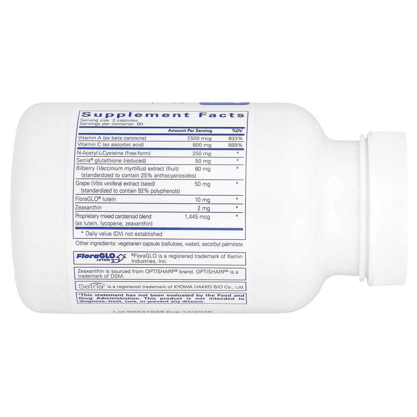 Pure Encapsulations, Macular Support Formula, 120 Capsules UPC 766298015811 | HiLife Vitamins