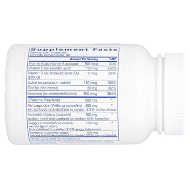 Pure Encapsulations, Thyroid Support Complex, 60 Capsules UPC 766298018614 | HiLife Vitamins