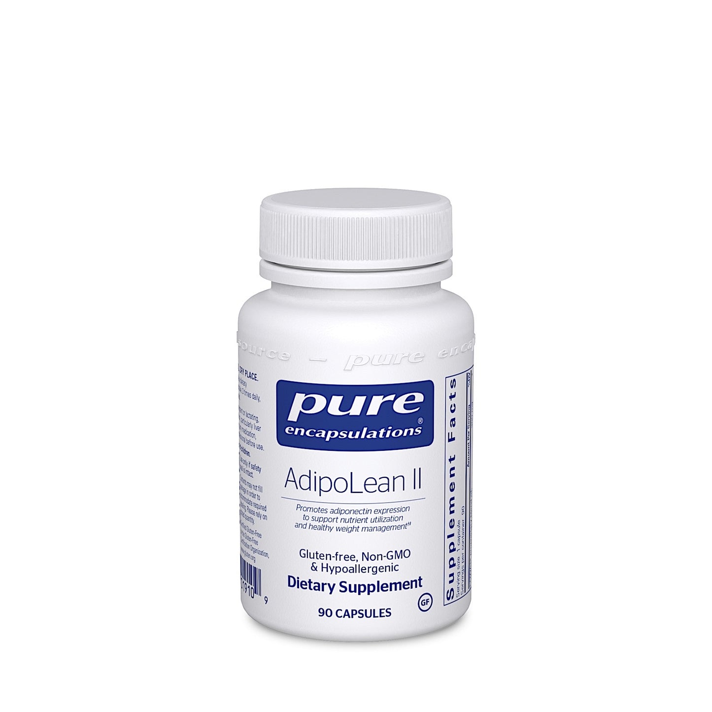 Pure Encapsulations, AdipoLean II, 90 Capsules UPC 766298019109 | HiLife Vitamins