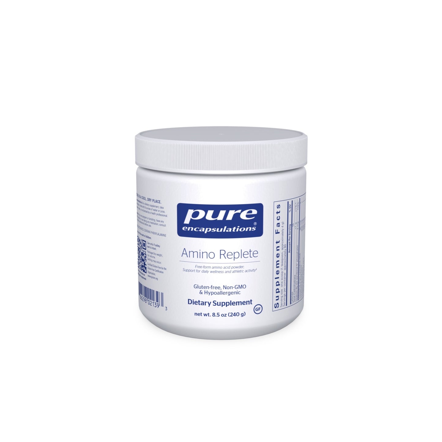 Pure Encapsulations, Amino Replete, 8.5 Oz UPC 766298021393 | HiLife Vitamins
