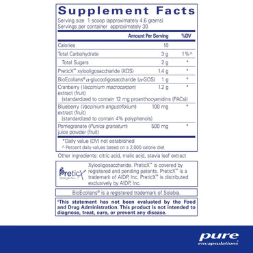 Pure Encapsulations, Poly-Prebiotic Powder, 4.9 oz (138 g) UPC 766298022000 | HiLife Vitamins