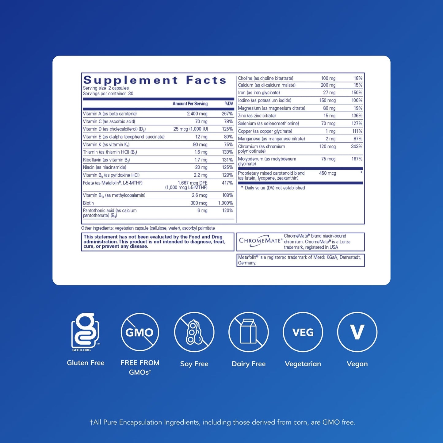 Pure Encapsulations, Women’s Nutrients, 60 Capsules - 766298025995 | Hilife Vitamins