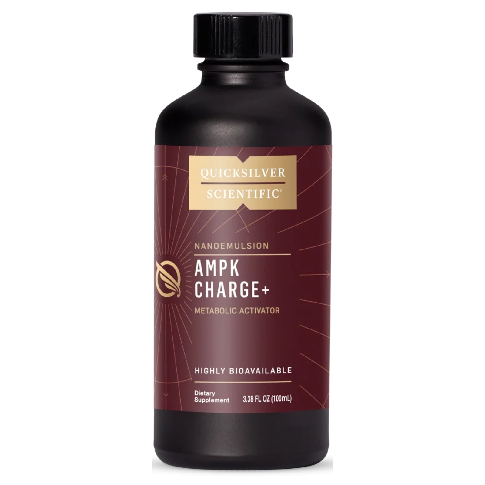 Quicksilver Scientific, AMPK Charge+®, 3.38 fl oz (100 mL) UPC 644216047802 | Hilife Vitamins