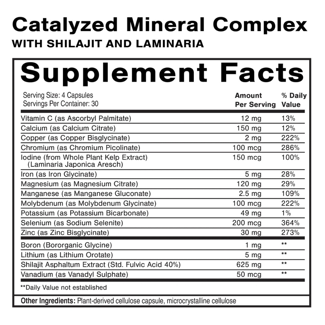 Quicksilver Scientific, Dr. Shade's Catalyzed Mineral Complex, 120 Capsules UPC 810147500642 | HiLife Vitamins