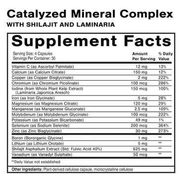 Quicksilver Scientific, Dr. Shade's Catalyzed Mineral Complex, 120 Capsules UPC 810147500642 | HiLife Vitamins