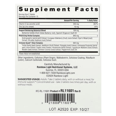 Rainbow Light, Counter Attack®, 30 Tablets UPC 021888116010 | HiLife Vitamins