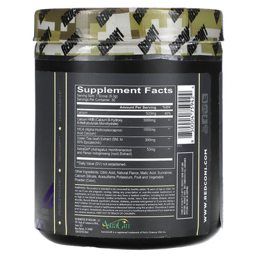 Redcon1, Moab, Muscle Builder, Preworkout, Grape, 6.67 oz (189 g) UPC 850004759424 | HiLife Vitamins
