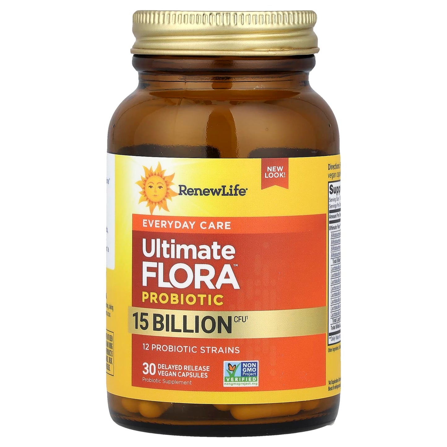 Renew Life, Ultimate Flora™ Probiotic, 15 Billion CFU, 30 Delayed Release Vegan Capsules UPC 631257120977 | HiLife Vitamins