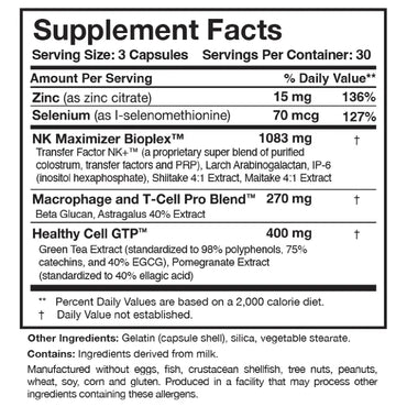 Researched Nutritionals, Transfer Factor Multi-Immune™, 90 Capsules UPC 893295002015 | HiLife Vitamins