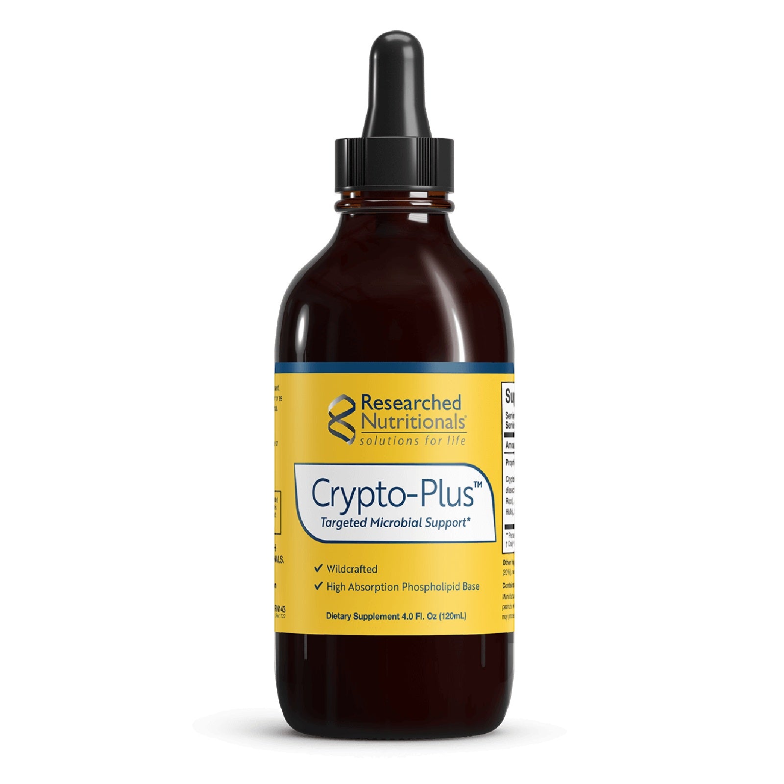 Researched Nutritionals, Crypto-Plus™, 4.0 Fl. Oz (120mL) UPC 893295002374 | HiLife Vitamins
