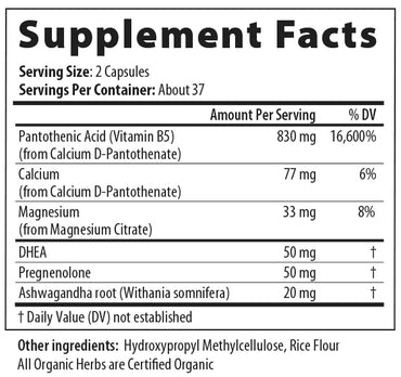 Restorative Formulations, Adrenal Px DHEA-25, 75 Vegi-Capsules UPC 850030558626 | HiLife Vitamins