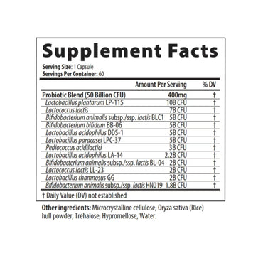 Restorative Formulations, Microbiome Synergy, 60 Vegi-Capsules UPC 850030558824 | Hilife Vitamins