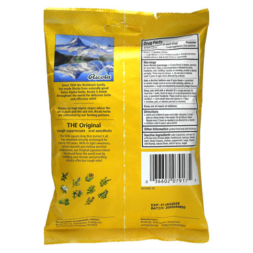 Ricola, Cough Drops Original Herb, 3 Oz UPC 036602079175 | Hilife Vitamins