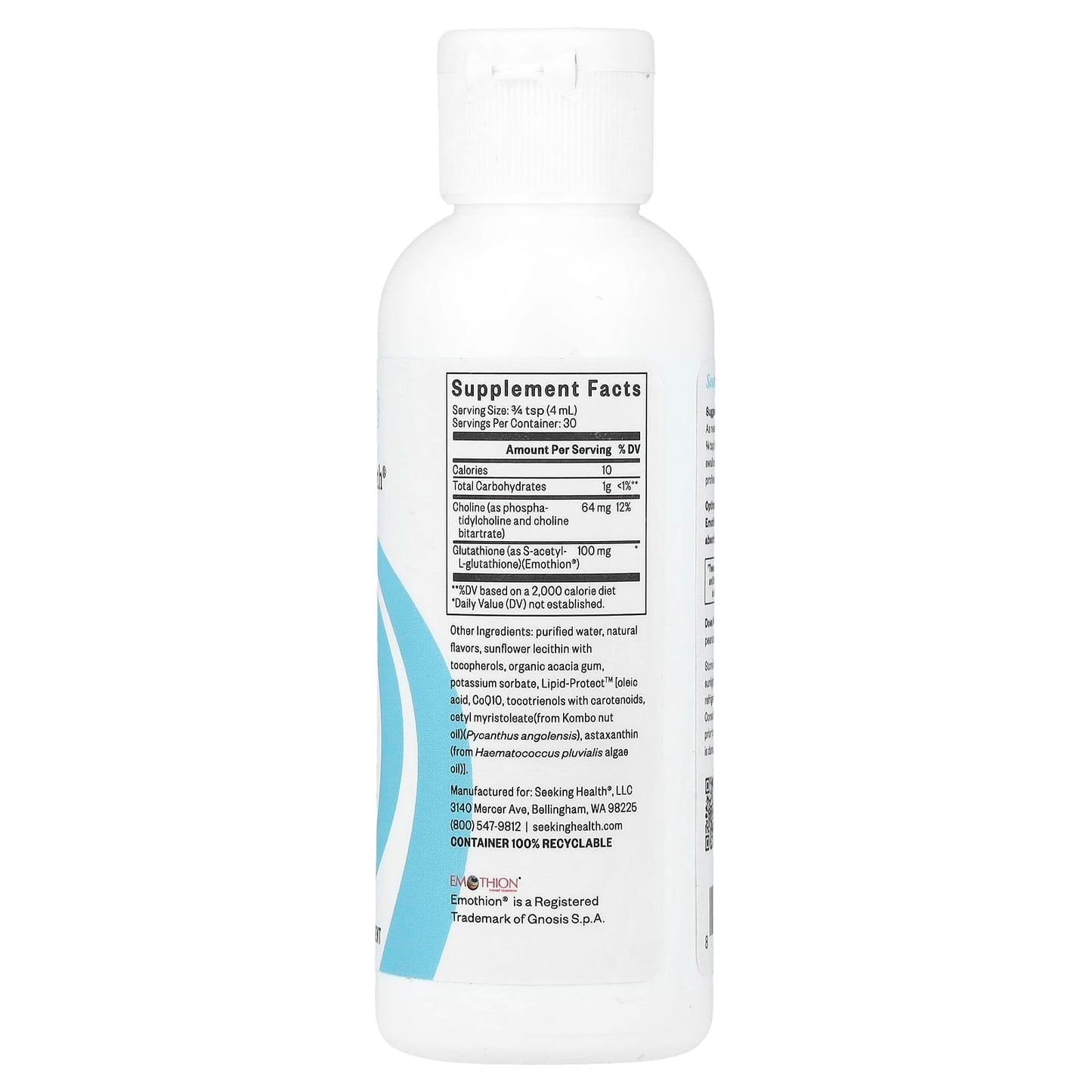Seeking Health, Liposomal Glutathione, Tropical, 4 fl oz (120 ml) UPC 810007520421 | HiLife Vitamins