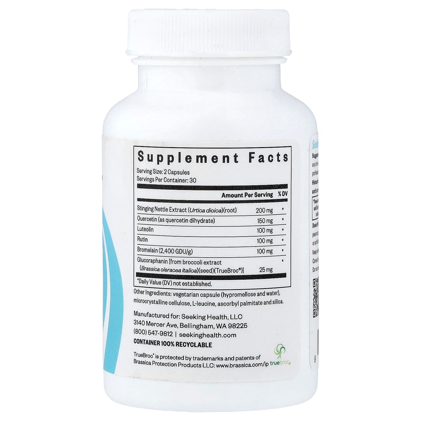 Seeking Health, HistaminX, 60 Capsules UPC 810007520469 | HiLife Vitamins