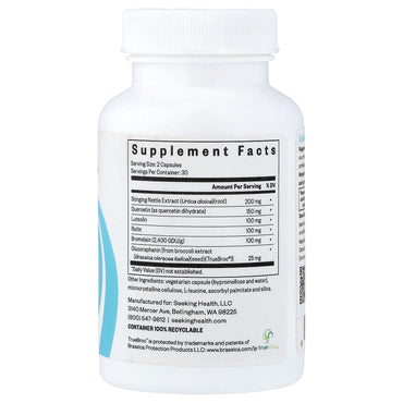 Seeking Health, HistaminX, 60 Capsules UPC 810007520469 | HiLife Vitamins