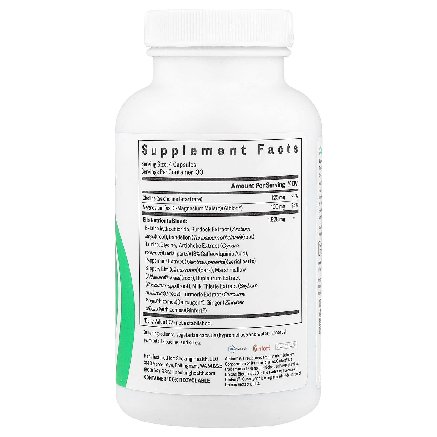 Seeking Health, Bile Nutrients, 120 Capsules UPC 810007521510 | HiLife Vitamins