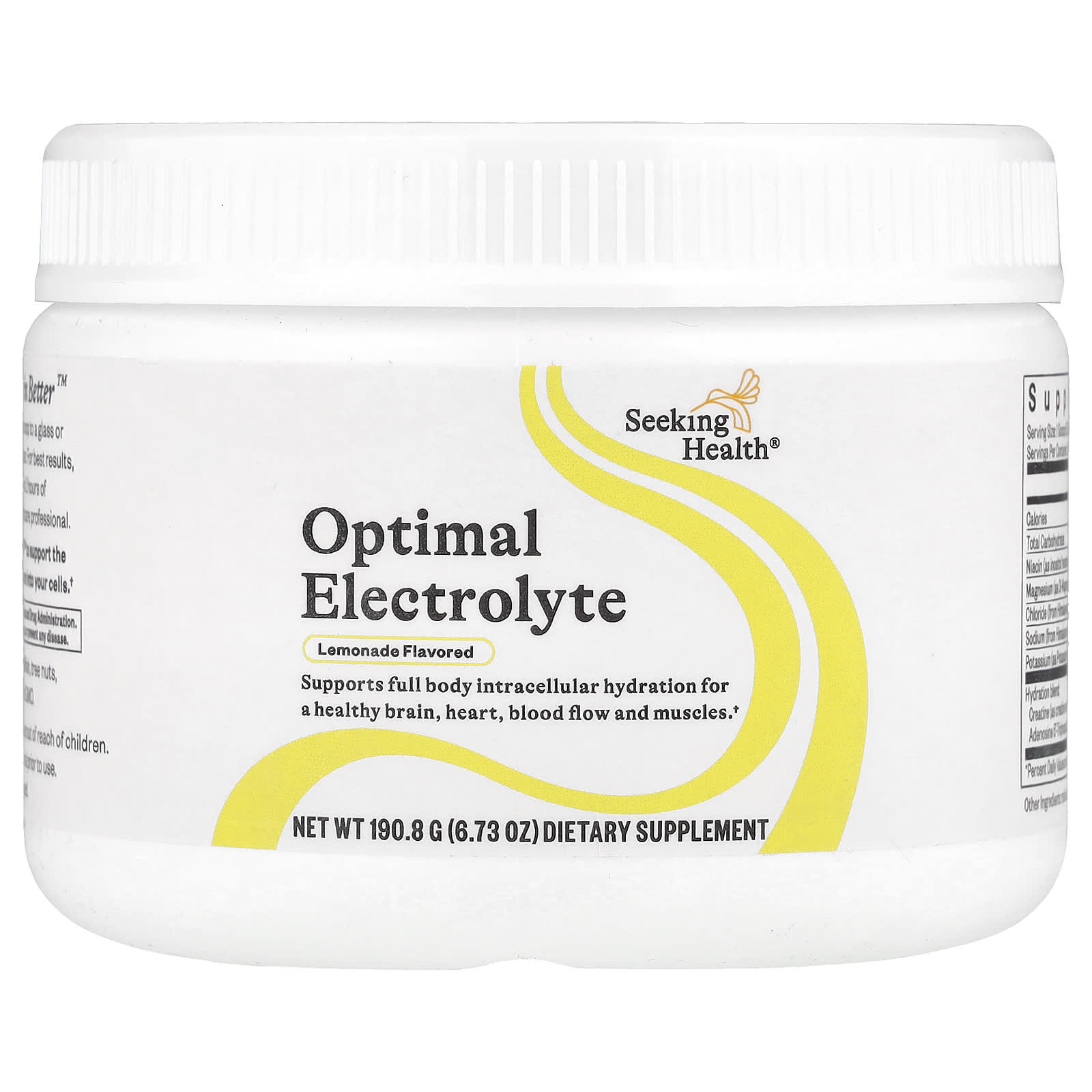 Seeking Health, Optimal Electrolyte, Lemonade, 6.73 oz (190.8 g) UPC 810007521626 | HiLife Vitamins
