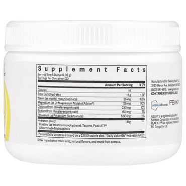 Seeking Health, Optimal Electrolyte, Lemonade, 6.73 oz (190.8 g) UPC 810007521626 | HiLife Vitamins