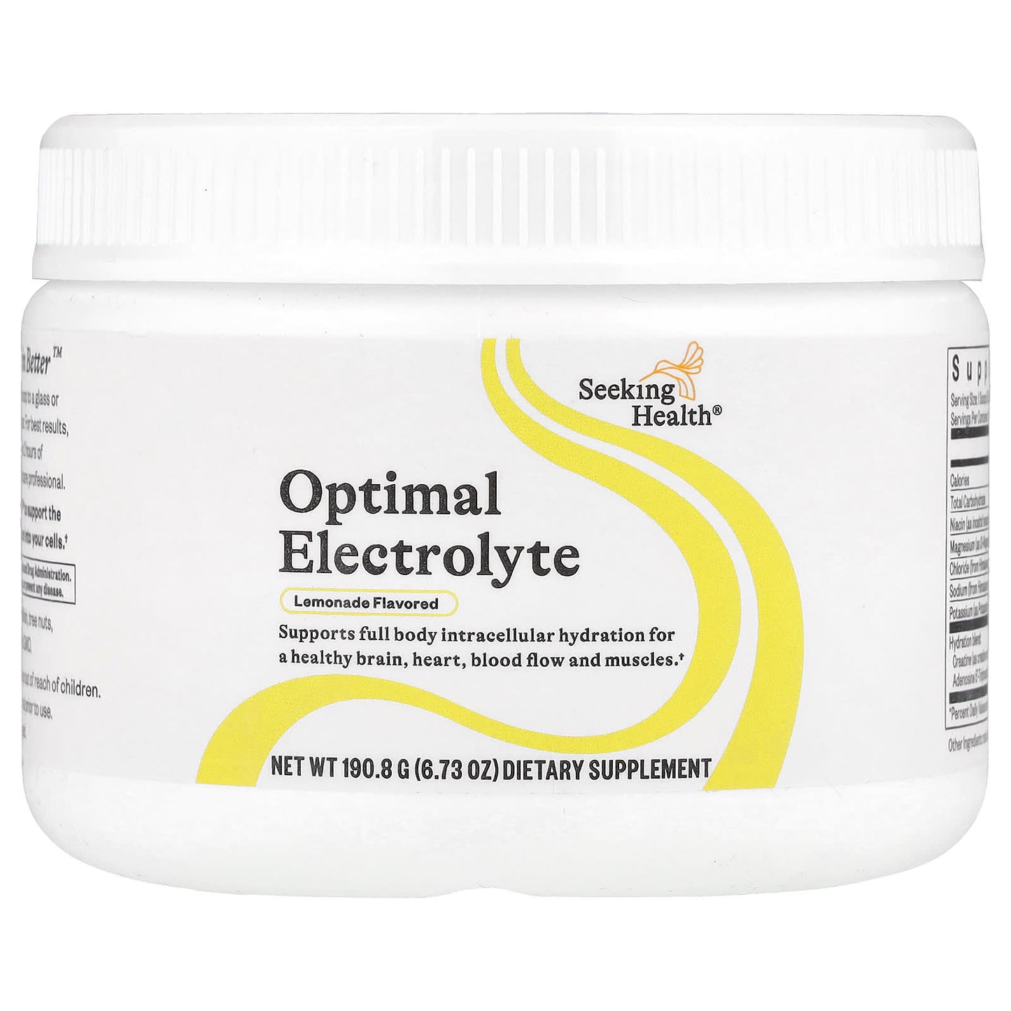 Seeking Health, Optimal Electrolyte, Lemonade, 6.73 oz (190.8 g) UPC 810007521626 | HiLife Vitamins