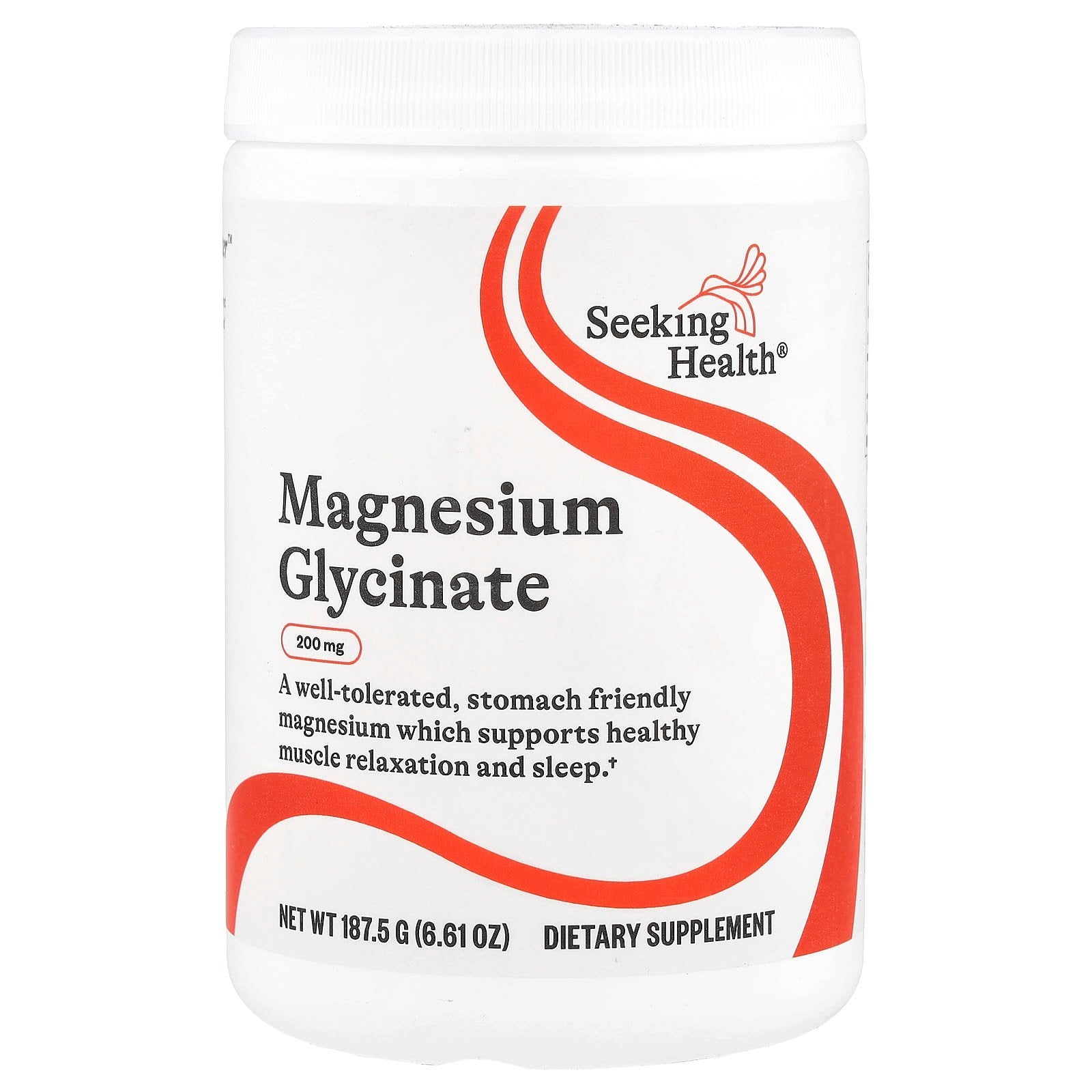 Seeking Health, Magnesium Glycinate Powder, 6.61 oz (187.5 g) UPC 810007529998 | HiLife Vitamins