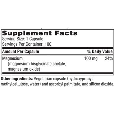 SFI Health, Magnesium Glycinate Complex, 100 Capsules UPC 709616827109 | Hilife Vitamins