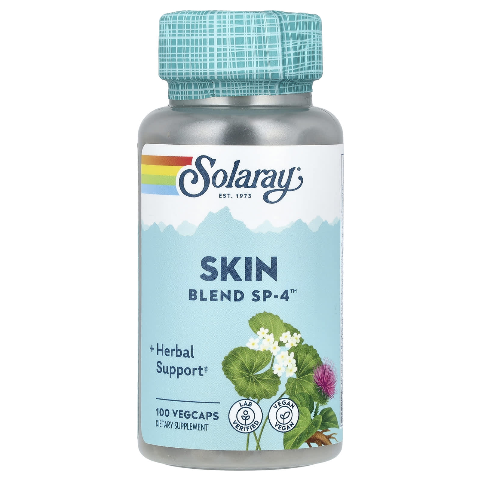 Solaray, Skin Blend, SP-4, 100 VegCaps UPC 076280002409 | HiLife Vitamins