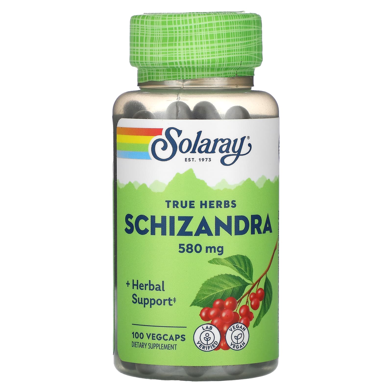 Solaray, Schizandra, 580 mg, 100 VegCaps UPC 076280015553 | HiLife Vitamins