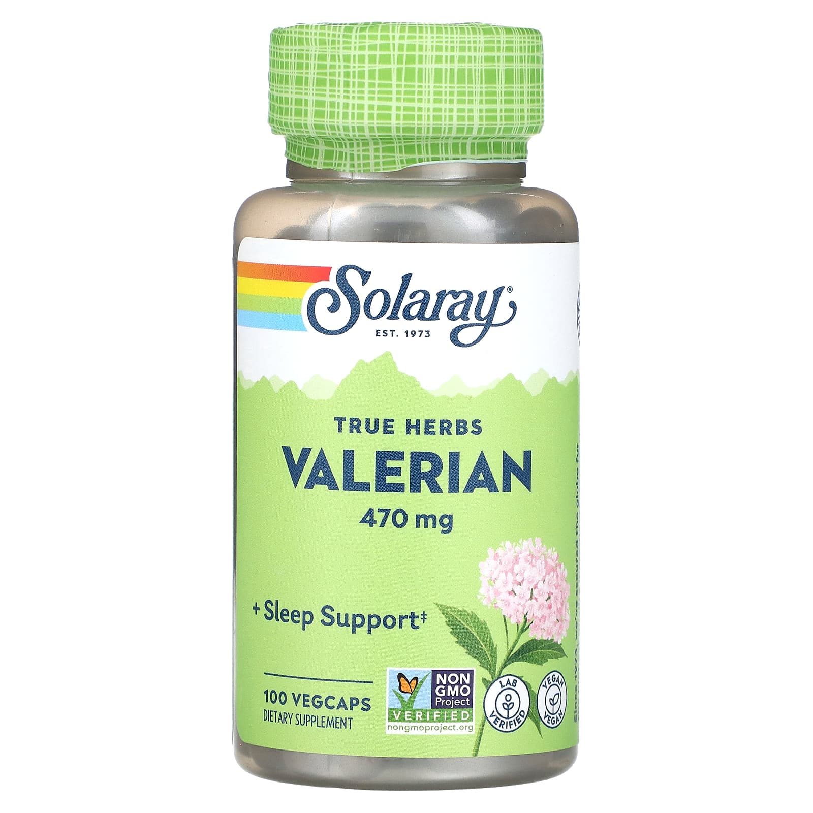 Solaray, Valerian, 470 mg, 100 VegCaps UPC 076280016307 | HiLife Vitamins