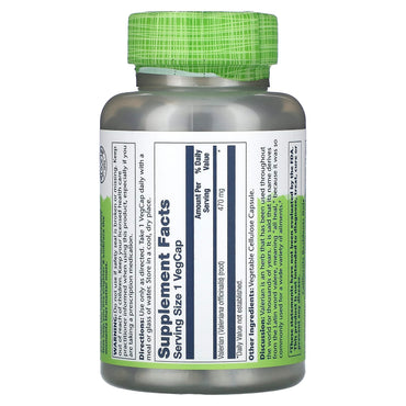 Solaray, True Herbs, Valerian, 470 mg, 180 VegCaps UPC 076280016314 | HiLife Vitamins