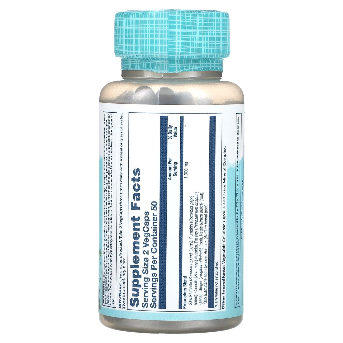 Solaray, Prostate Blend Sp-16, 100 VegCaps UPC 076280021608 | HiLife Vitamins