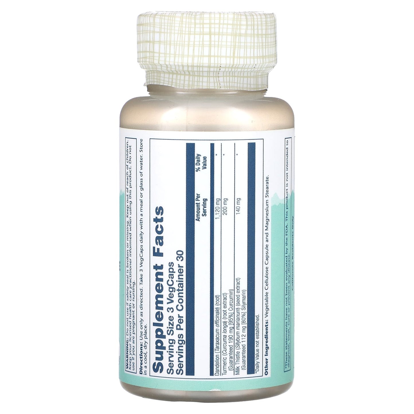 Solaray, Milk Thistle Formula Siliverin 140mg, 90 VegCaps UPC 076280037500 | HiLife Vitamins