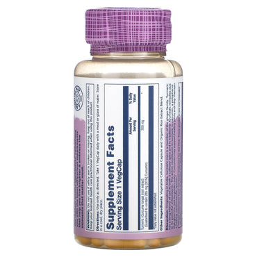 Solaray, Turmeric Root Extract 300 mg, 60 VegCaps UPC 076280038002 | HiLife Vitamins