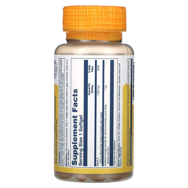 Solaray, Plant Source Food Carotene, 7,500 mcg, 50 Softgels UPC 076280041156 | HiLife Vitamins