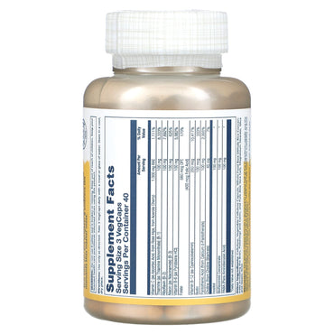 Solaray, B-Stress Mega Timed Release, 120 VegCaps UPC 076280042412 | HiLife Vitamins