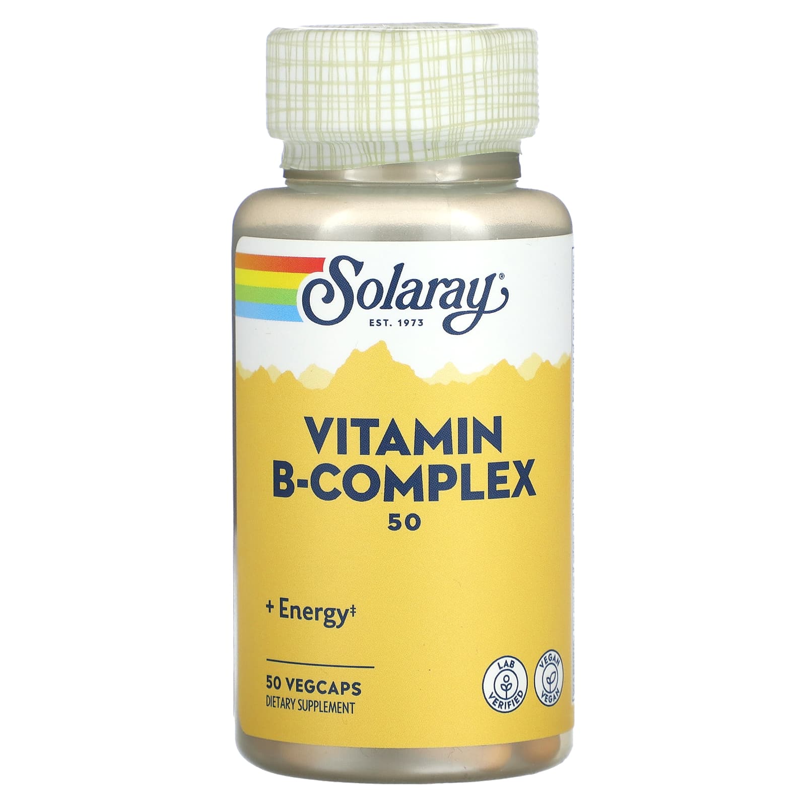 Solaray, Vitamin B-Complex, 50 mg, 50 VegCaps UPC 076280042702 | HiLife Vitamins