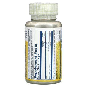 Solaray, Vitamin B-12 with Folic Acid, Natural Cherry , 1,000 mcg, 90 Lozenges UPC 076280043457 | HiLife Vitamins