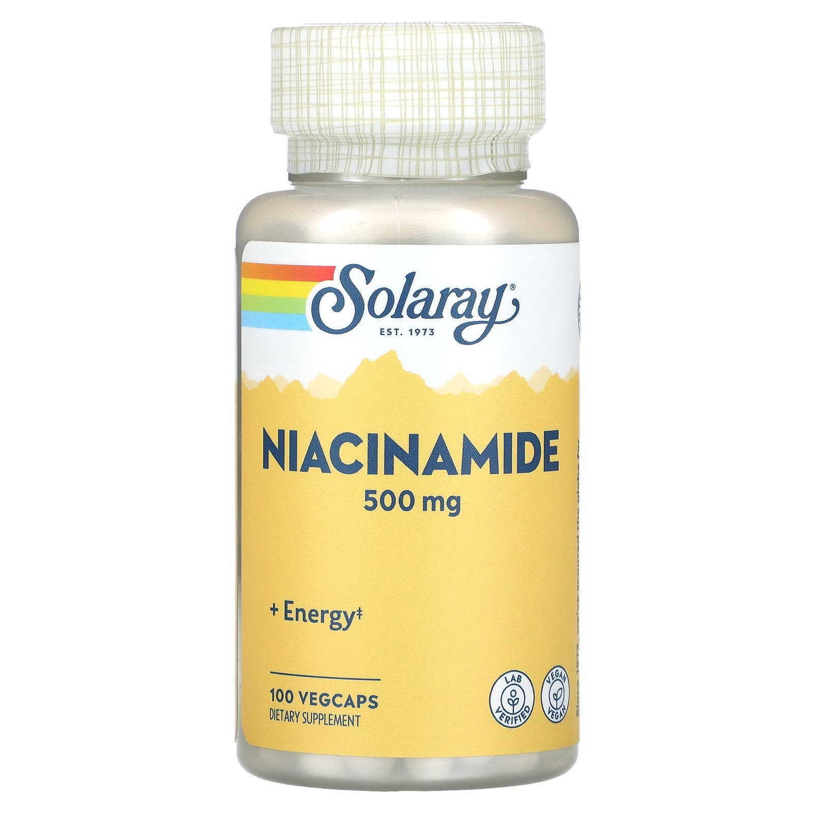 Solaray, Niacinamide 500 mg, 100 VegCaps UPC 076280043655 | HiLife Vitamins