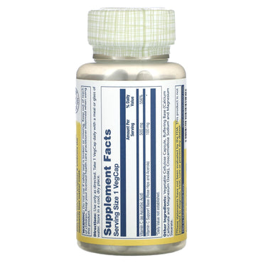 Solaray, Buffered Vitamin C, 500 mg, 100 VegCaps UPC 076280044102 | HiLife Vitamins