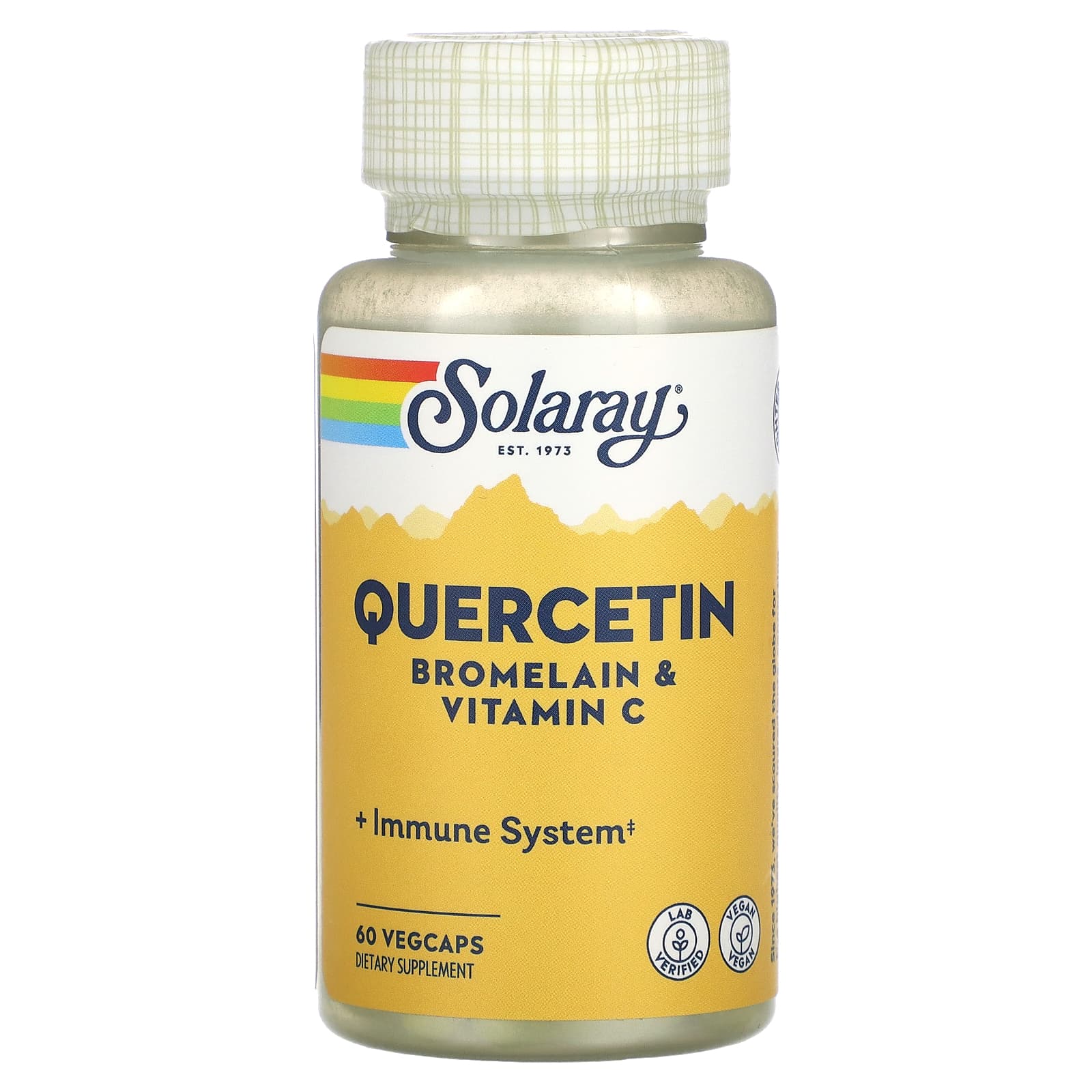 Solaray, Quercetin, Bromelain & Vitamin C, 60 VegCaps UPC 076280044669 | HiLife Vitamins